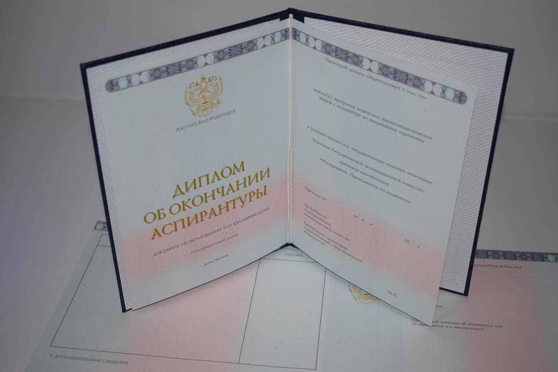 Диплом Аспирантуры 2014-2025 в Пушкино
