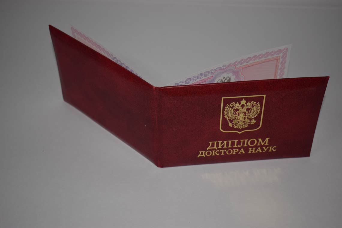 Диплом Доктора Наук 2013-2025 в Пушкино корка